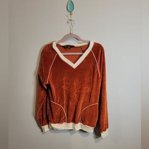 Vintage Men's size Medium Velour pocketed pullover